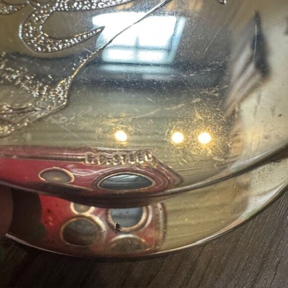 Vintage Silver Plated Noel Coasters Set Of 6 With Green Felt Backing - Picture 4 of 7